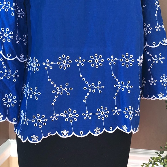 ⭐️ Vero Moda Patrice Embroidered Eyelet Bell Sleeve - Picture 3 of 16
